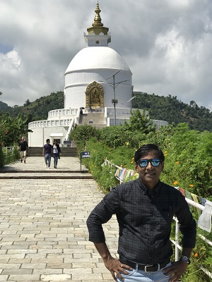 At Peace Pagoda, Pokhara
